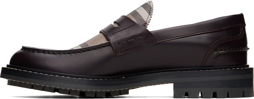 Burberry Brown Vintage Check Loafers - Picture 3