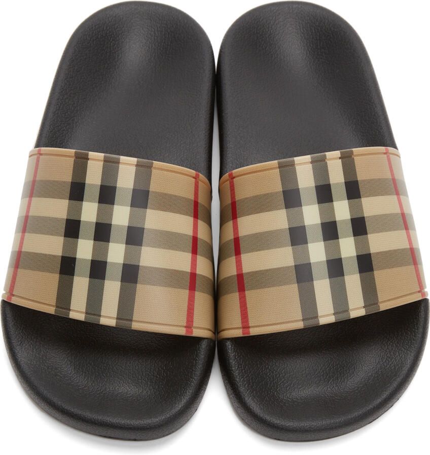 Burberry Check Furley Slides
