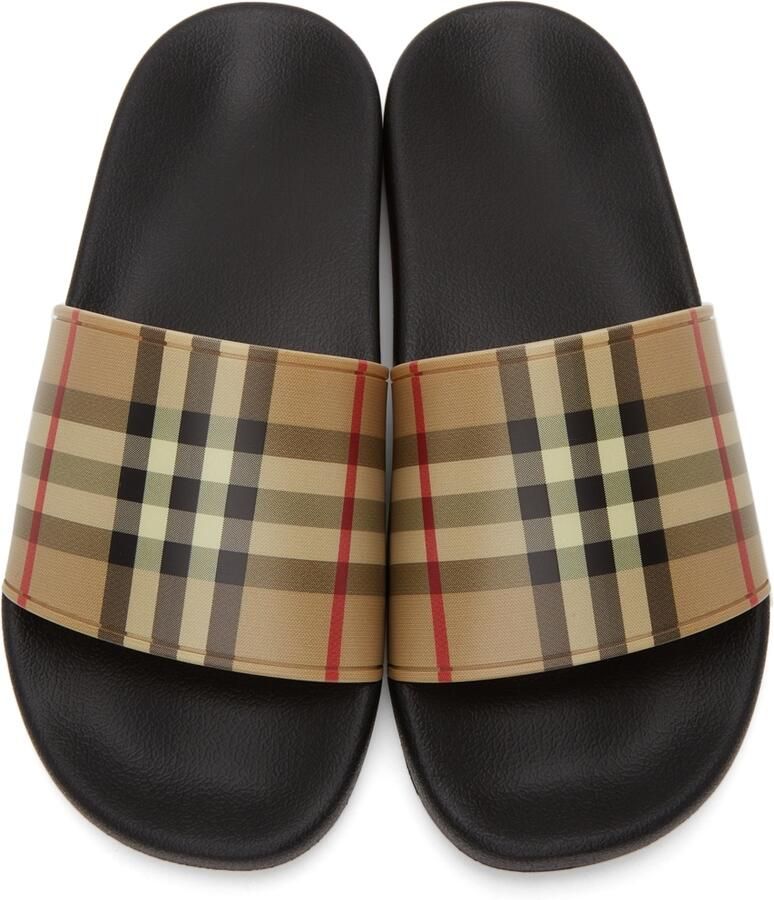 Burberry Check Furley Slides