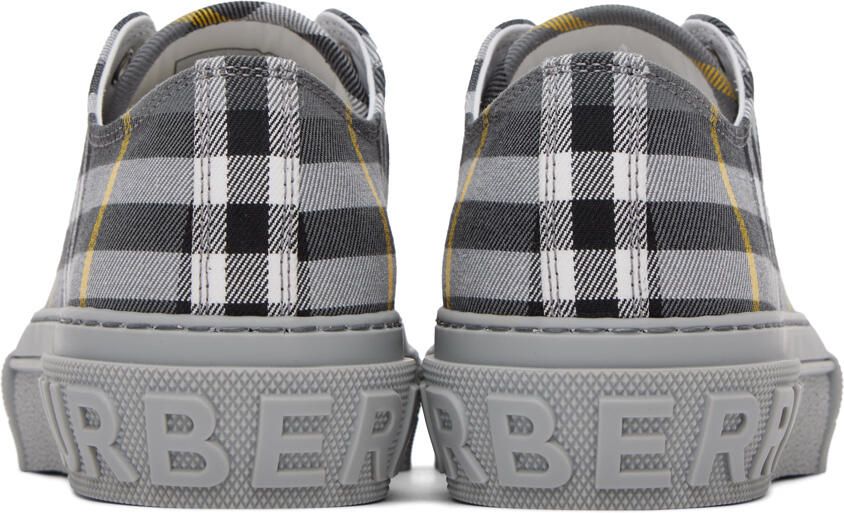 Burberry Gray Vintage Check Sneakers
