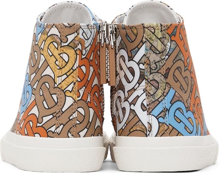 Burberry Kids Multicolor Monogram Map Sneakers