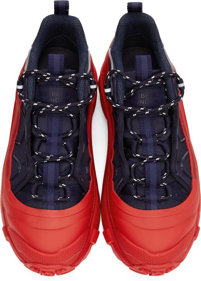 Burberry Navy & Red Arthur Sneakers