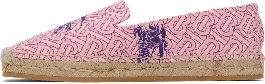 Burberry Pink EKD Monogram Espadrilles - Picture 4