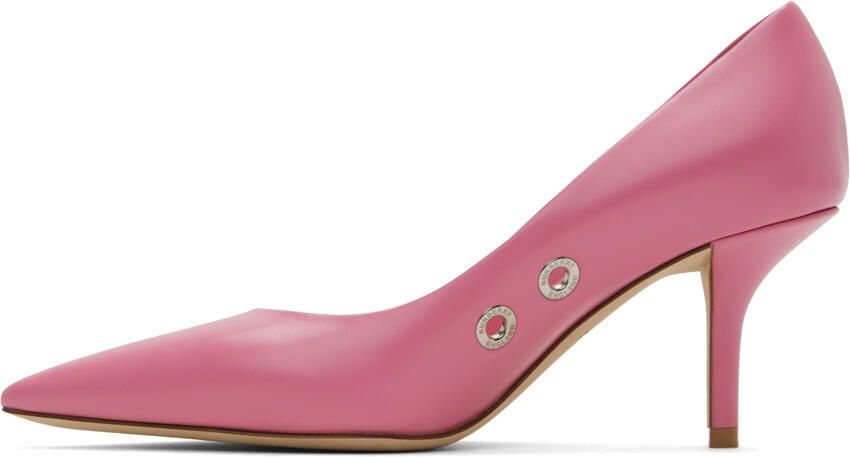 Burberry Pink Leather Heels - Picture 3