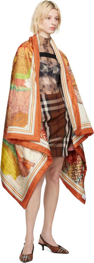 Burberry Tan Check Heels - Picture 4