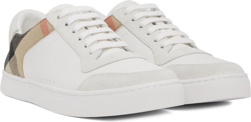 Burberry White House Check Sneakers - Picture 2