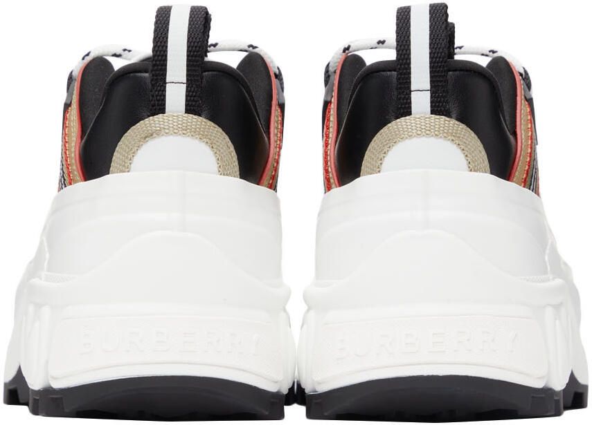 Burberry White Icon Stripe Arthur Sneakers - Picture 2
