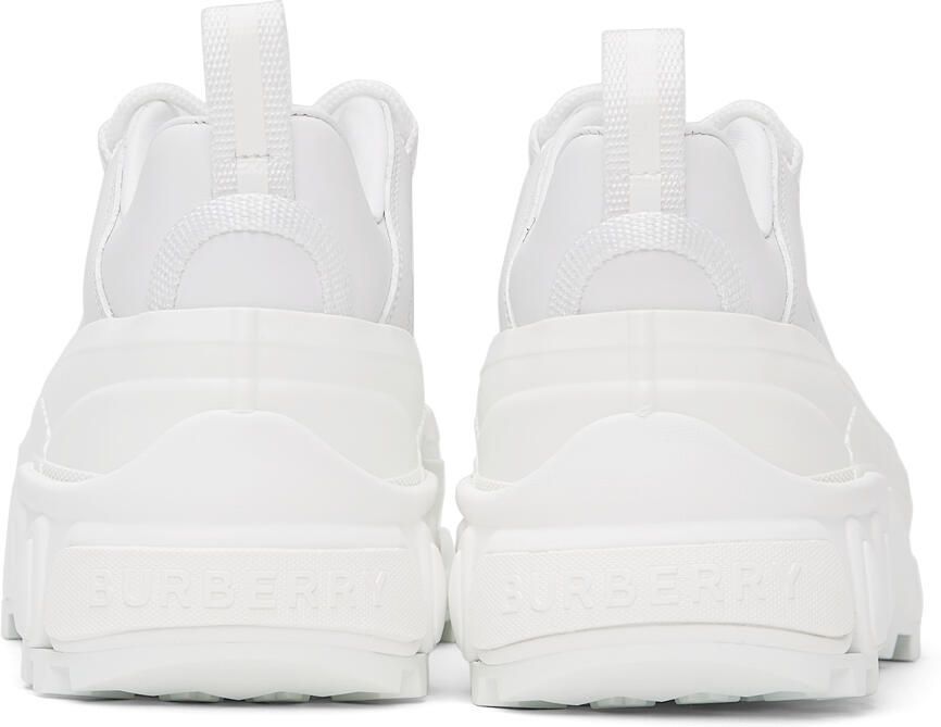 Burberry White Leather Arthur Sneakers