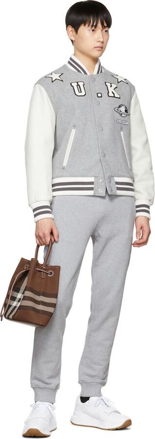 Burberry White Perforated Low-Top Sneakers - Picture 4