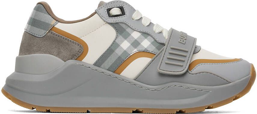 Burberry Gray Check Sneakers