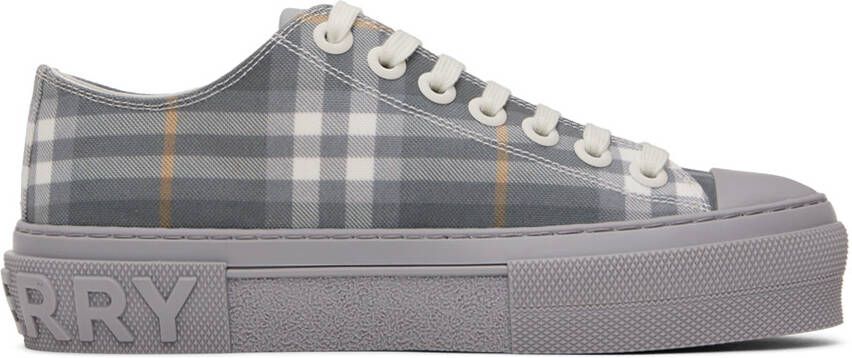 Burberry Gray Vintage Check Sneakers