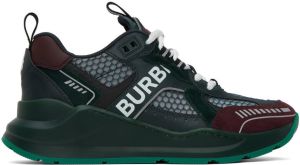 Burberry Green Embossed Sneakers