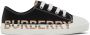 Burberry Kids Black Icon Stripe Logo Sneakers - Thumbnail 1