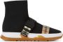 Burberry Kids Buckled Strap Union Sock Sneakers - Thumbnail 1