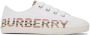 Burberry Kids White Icon Stripe Logo Sneakers - Thumbnail 1