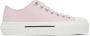 Burberry Pink Organic Cotton Low-Top Sneakers - Thumbnail 1