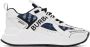 Burberry White & Navy Check Sneakers - Thumbnail 1