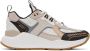 Burberry White & Taupe Embossed Sneakers - Thumbnail 1