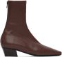 BY FAR Burgundy Colette 22 Boots - Thumbnail 1
