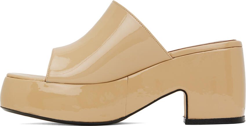 BY FAR Beige Leroy Heeled Sandals - Picture 3
