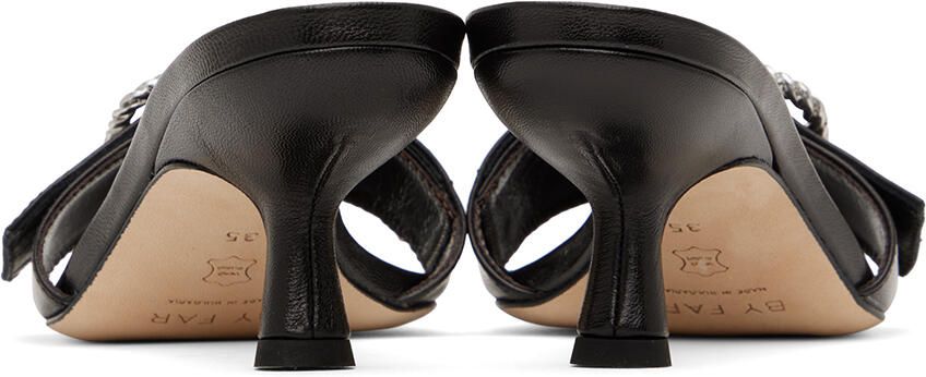 BY FAR Black Davina Mules