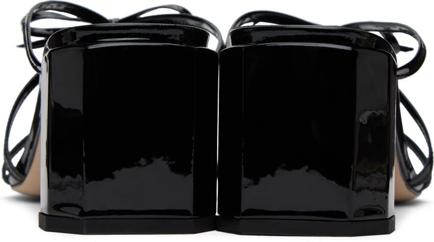BY FAR Black June Heeled Sandals