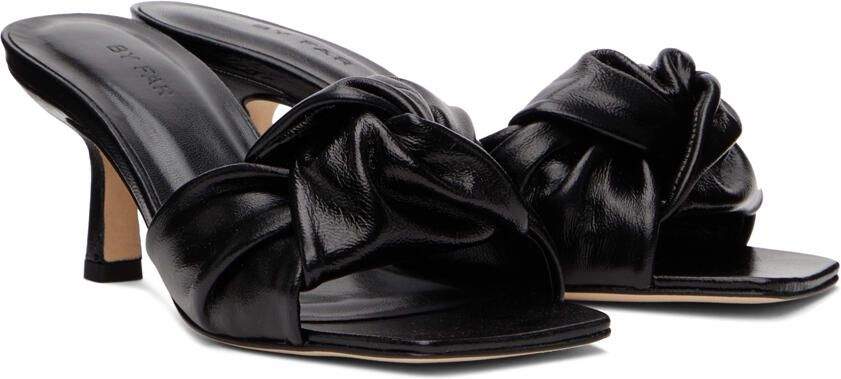 BY FAR Black Lana Heeled Sandals