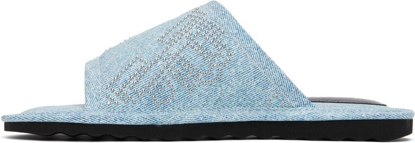 BY FAR Blue Ari Stud Slides - Picture 3
