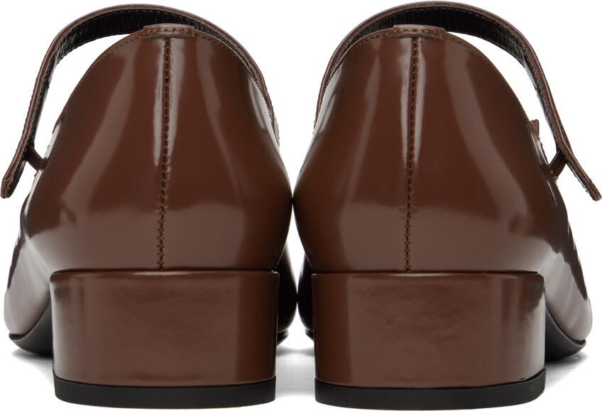 BY FAR Brown Ginny Heels