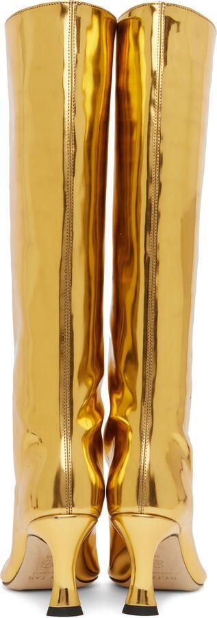 BY FAR Gold Stevie 42 Boots - Picture 5