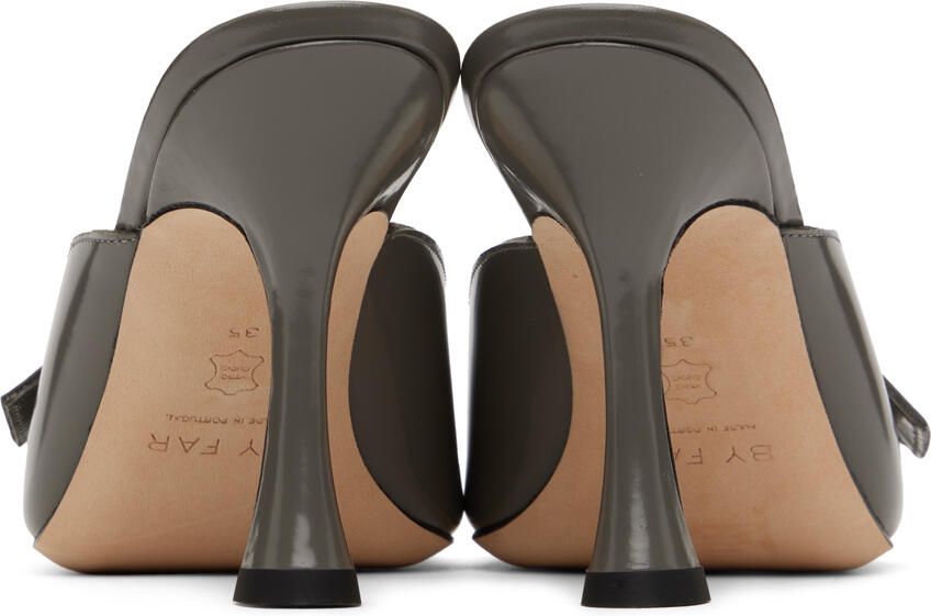 BY FAR Gray Olivia Mules