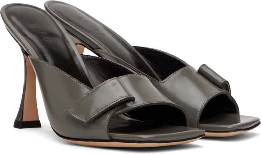 BY FAR Gray Olivia Mules - Picture 2