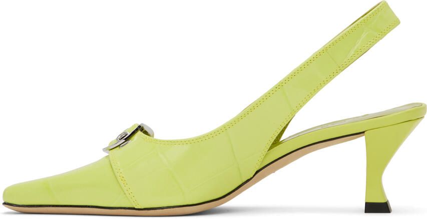 BY FAR Green Evita Heels - Picture 3