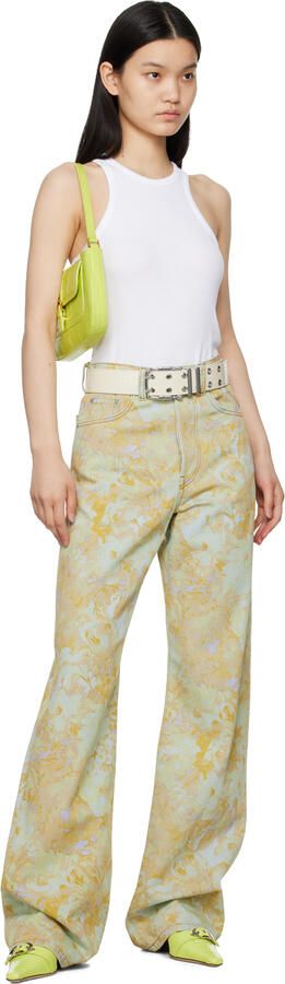 BY FAR Green Evita Heels - Picture 4