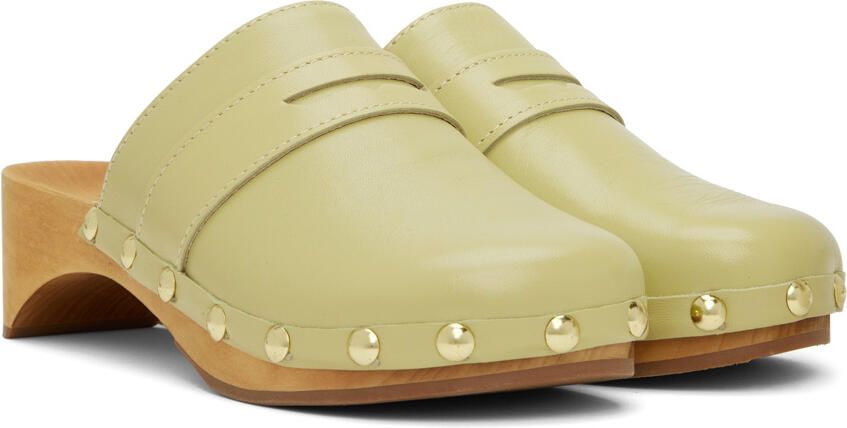 BY FAR Green Hans Clogs
