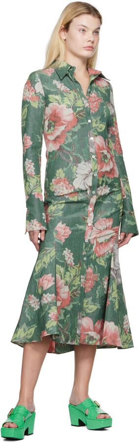 BY FAR Green Lenka Heeled Sandals - Picture 4