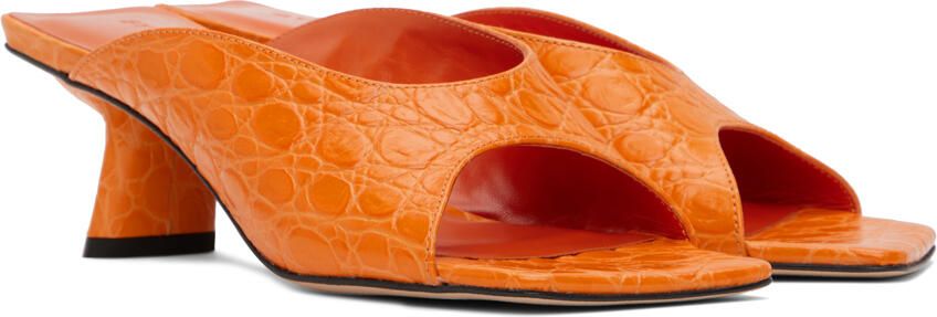 BY FAR Orange Huston Heeled Sandals - Picture 2