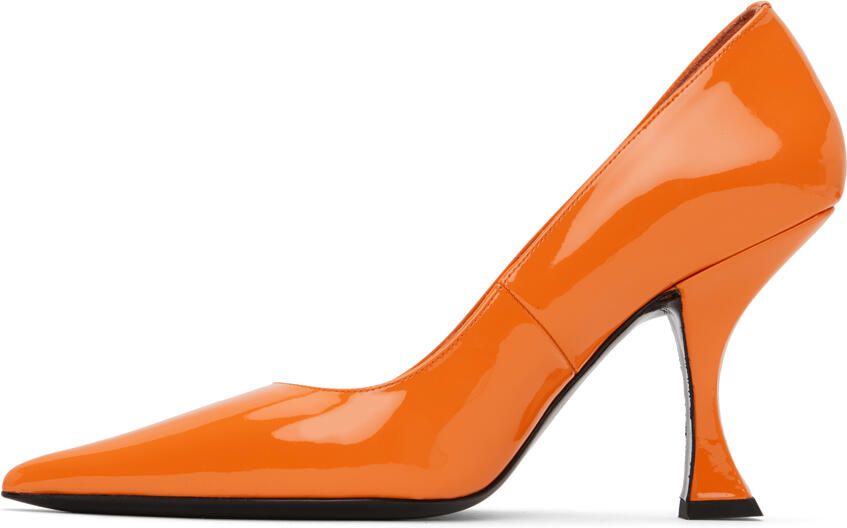 BY FAR Orange Viva Heels - Picture 3