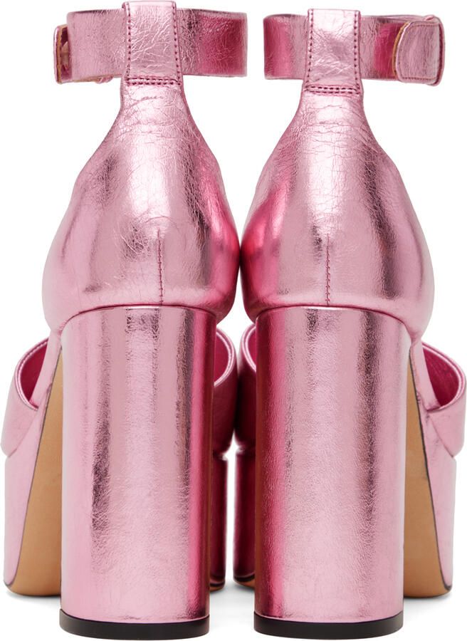 BY FAR Pink Barb Heels - Picture 3