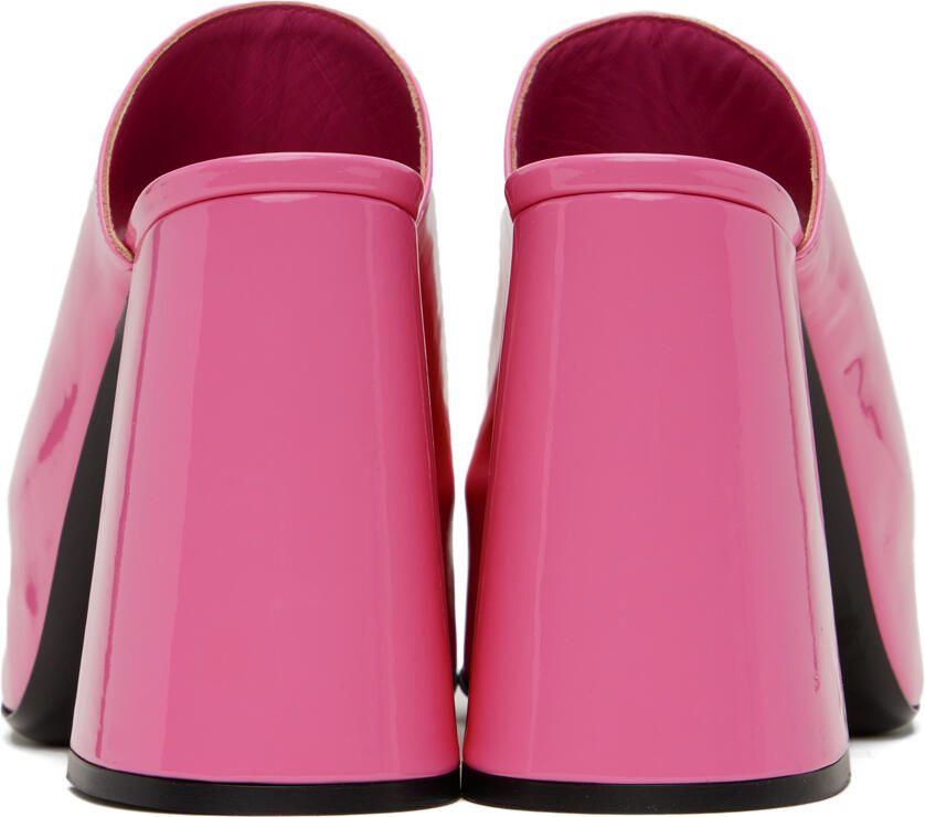 BY FAR Pink Brad Heeled Sandals