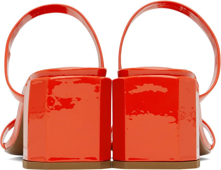 BY FAR Red Tanya Heeled Sandals