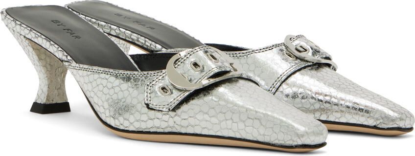 BY FAR Silver Evelyn Heels - Picture 2