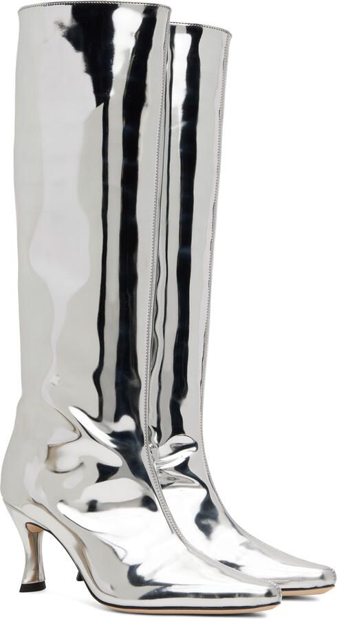 BY FAR Silver Stevie 42 Boots