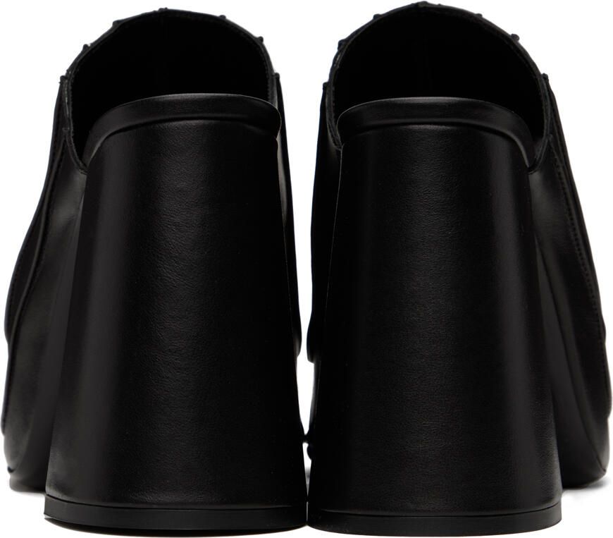 BY FAR SSENSE Exclusive Black Brad Heeled Sandals