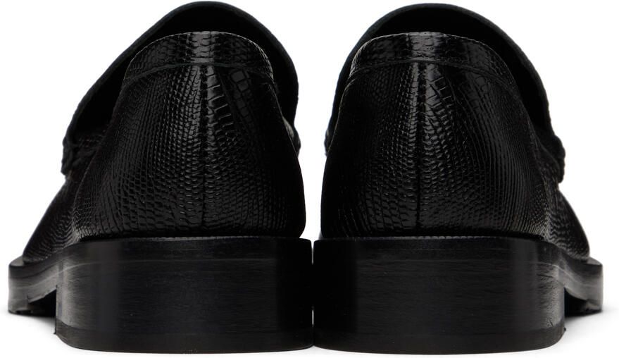 BY FAR SSENSE Exclusive Black Rafael Loafers