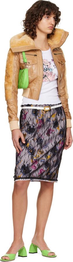 BY FAR SSENSE Exclusive Green Romy Mules - Picture 4