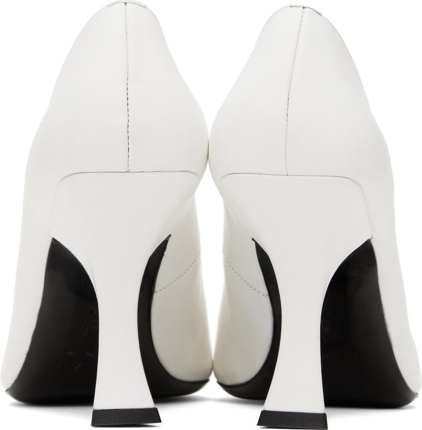 BY FAR SSENSE Exclusive White Viva Heels
