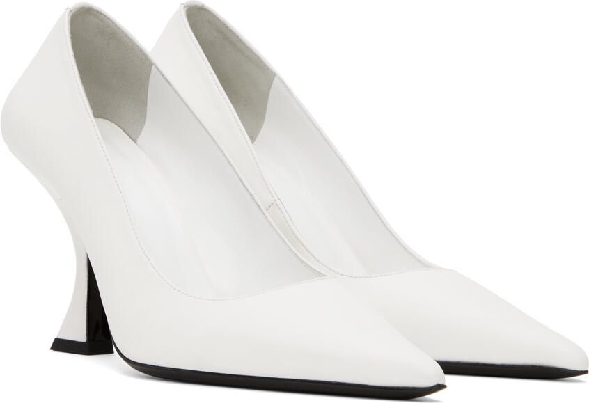 BY FAR SSENSE Exclusive White Viva Heels - Picture 2