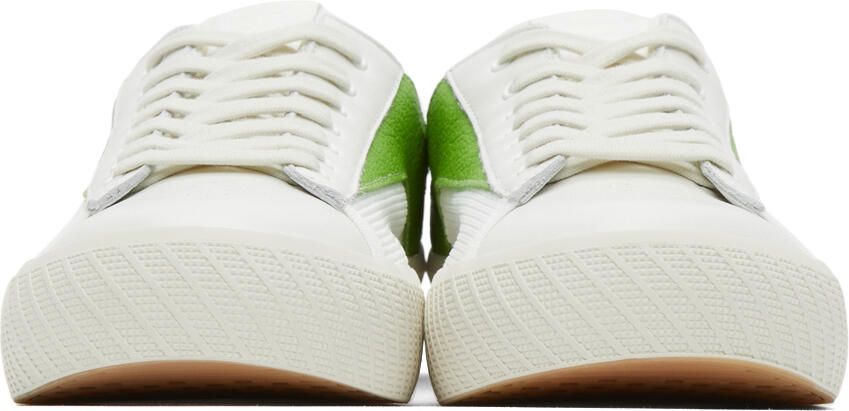 BY FAR White & Green Rodina Sneakers - Picture 3