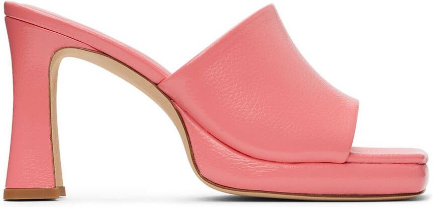 BY FAR Pink Beliz Venus Heeled Sandals